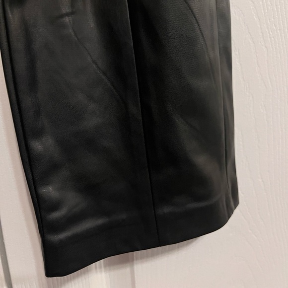 DKNY Womens Faux Leather High Rise Skinny Pants Black 10- NWOT - Picture 5 of 8